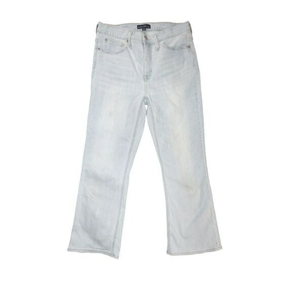 J Crew Mercantile Womens 30 Blue Straight Leg Jeans Mid Rise Casual Stretch